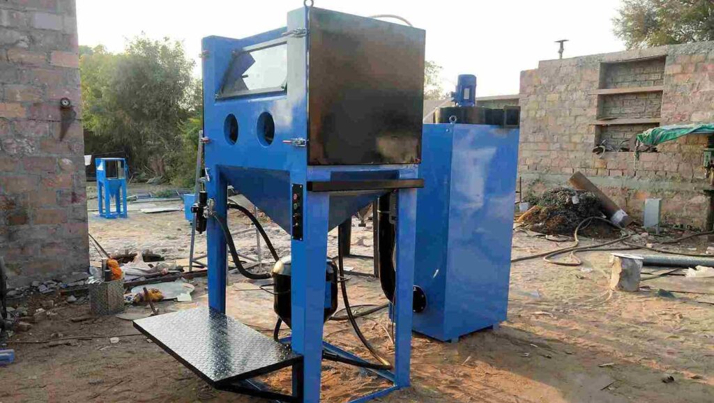 pressure blasting cabinet